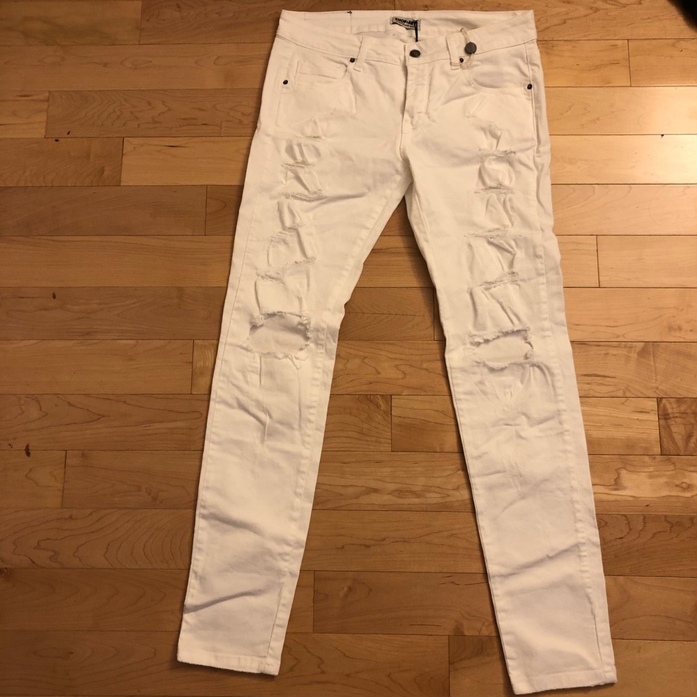 NWT white destroyed jeans by Shop*Art
